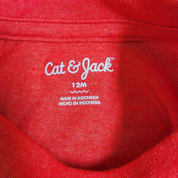 Cat & Jack Valentine's Day 'Love' Long Sleeve Shirt & Fleece Jogger Pant Set 12M - Picture 5 of 6